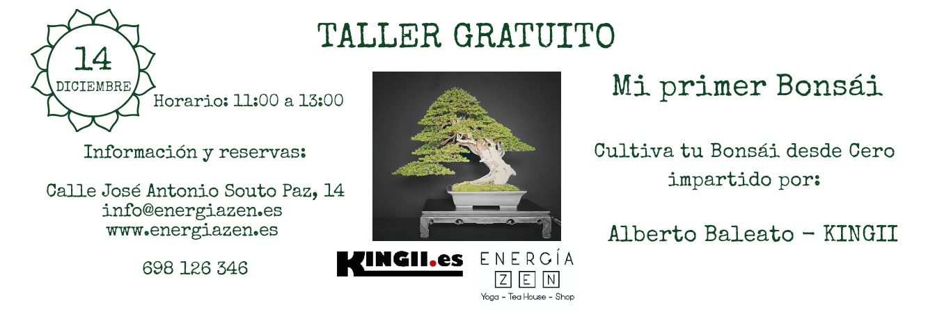 Taller Gratuito “Mi Primer Bonsái. Cultiva tu Bonsái desde Cero”